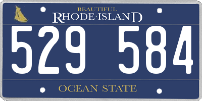 RI license plate 529584