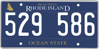 RI license plate 529586