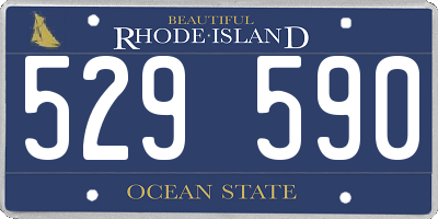 RI license plate 529590