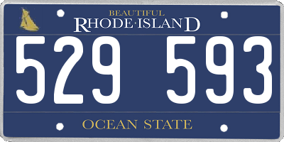 RI license plate 529593
