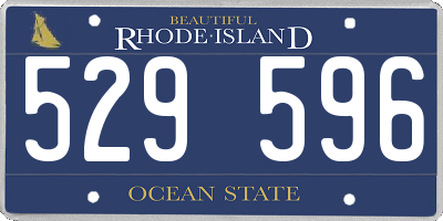 RI license plate 529596