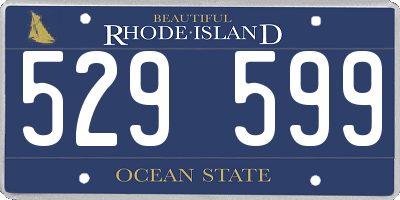 RI license plate 529599