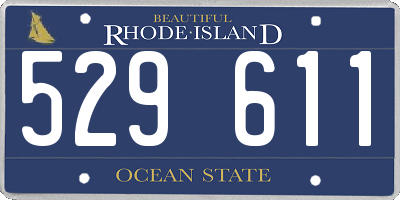 RI license plate 529611