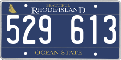 RI license plate 529613