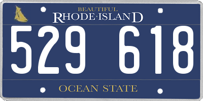 RI license plate 529618