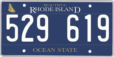 RI license plate 529619