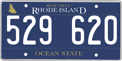 RI license plate 529620