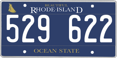 RI license plate 529622