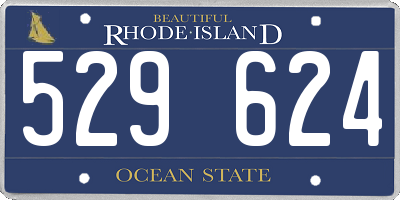 RI license plate 529624