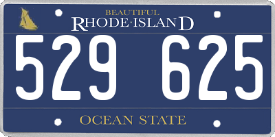 RI license plate 529625