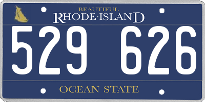 RI license plate 529626