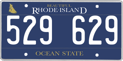 RI license plate 529629
