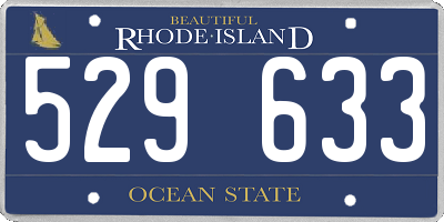 RI license plate 529633