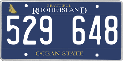 RI license plate 529648