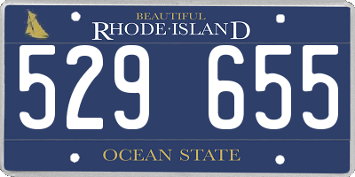 RI license plate 529655