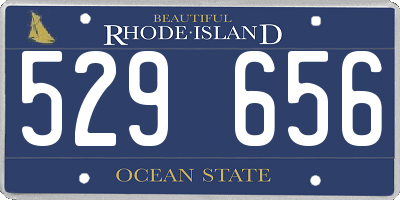RI license plate 529656