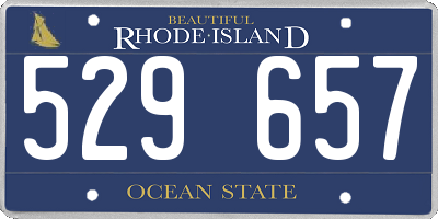 RI license plate 529657
