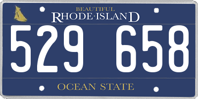 RI license plate 529658