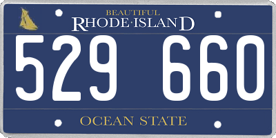 RI license plate 529660