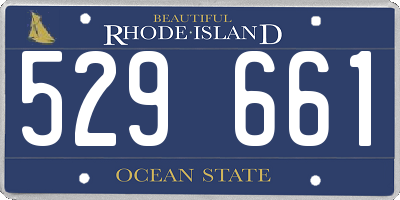 RI license plate 529661