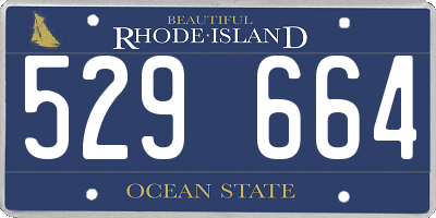 RI license plate 529664
