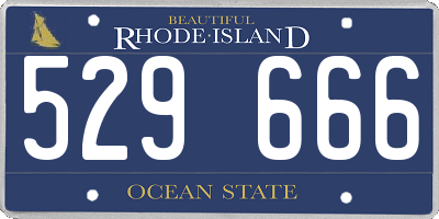 RI license plate 529666