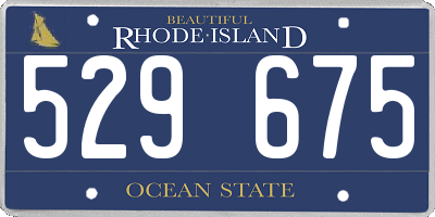 RI license plate 529675