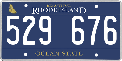 RI license plate 529676