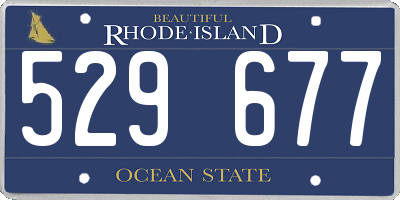 RI license plate 529677