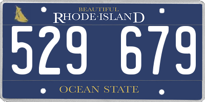 RI license plate 529679