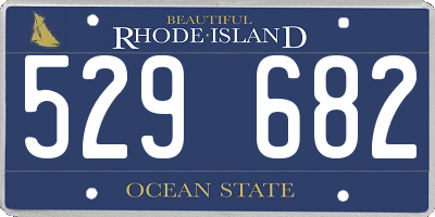 RI license plate 529682