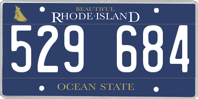 RI license plate 529684