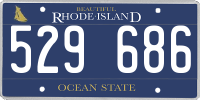 RI license plate 529686