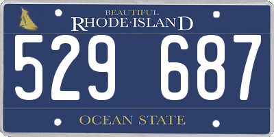 RI license plate 529687