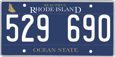 RI license plate 529690