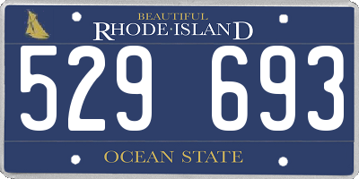 RI license plate 529693
