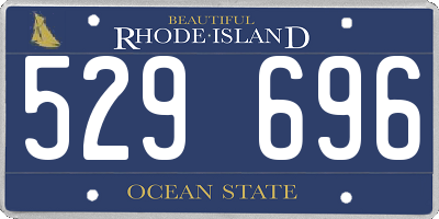 RI license plate 529696