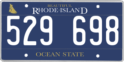 RI license plate 529698