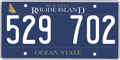 RI license plate 529702