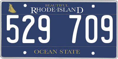 RI license plate 529709