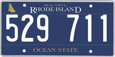 RI license plate 529711
