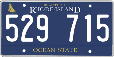 RI license plate 529715
