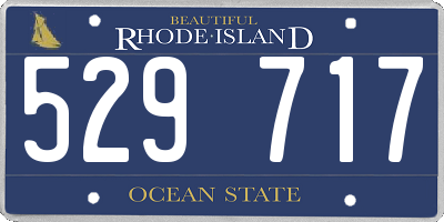 RI license plate 529717