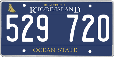 RI license plate 529720