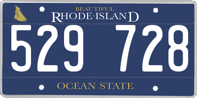 RI license plate 529728