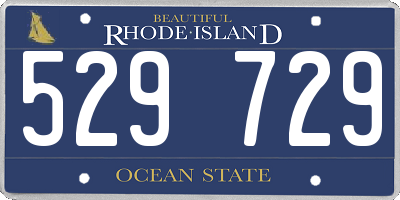 RI license plate 529729