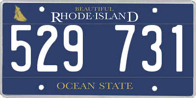 RI license plate 529731