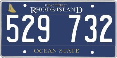 RI license plate 529732