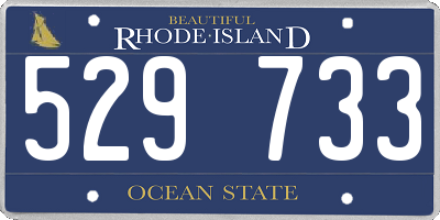 RI license plate 529733