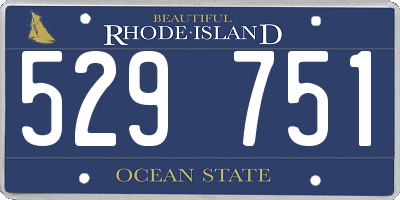 RI license plate 529751